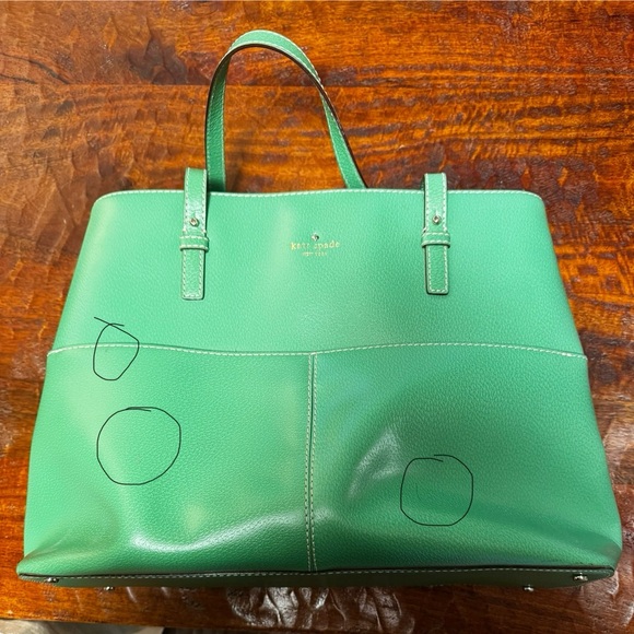 Kate Spade - Green Bag with Plaid Inside - Picture 13 of 13